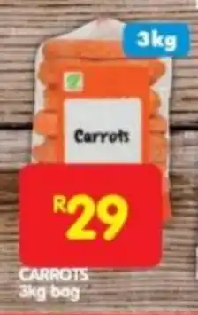 Shoprite CARROTS 3kg bag offer