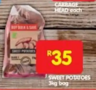 Shoprite SWEET POTATOES 3kg bag offer