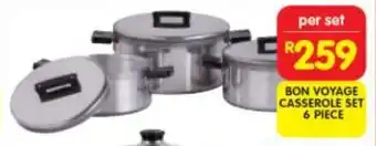 Shoprite BON VOYAGE CASSEROLE SET 6 PIECE offer