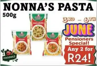 Foodeez NONNA'S PASTA offer