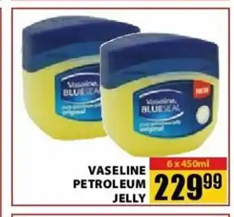 Jumbo Vaseline Petroleum Jelly 6 x 450ml offer