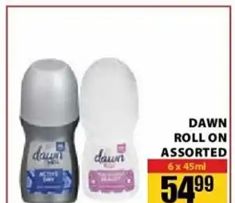 Dawn Roll On Assorted 6 x 45ml