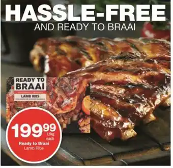 Checkers Ready To Braai Lamb Ribs 1.1kg offer