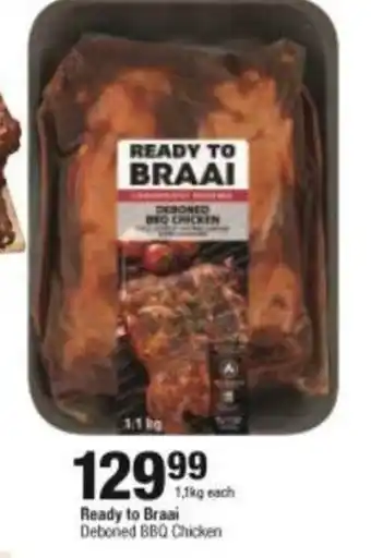 Checkers Ready to Braai Detoned BBQ Chicken 1.1kg each offer
