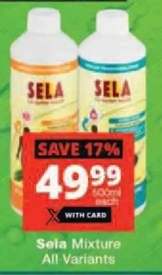 Checkers Sela Mixture All Variants offer