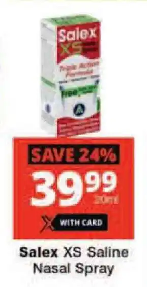 Checkers Salex XS Saline Nasal Spray offer