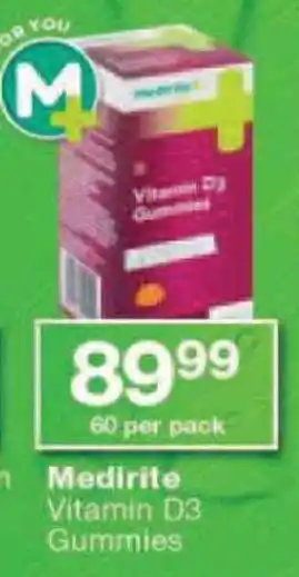 Checkers Medirite Vitamin D3 Gummies offer