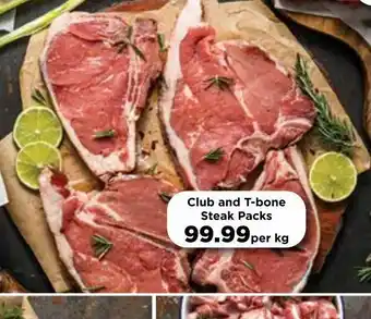 Food Lover's Market Club & t-bone steak pack offer