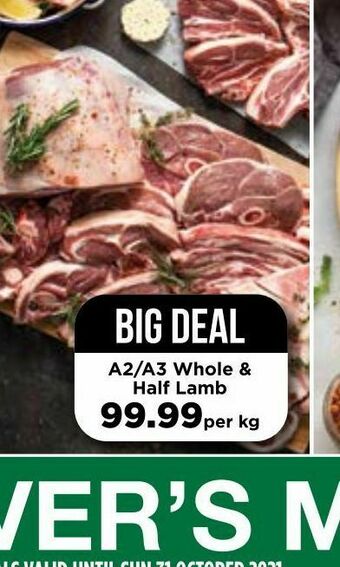 Food Lover's Market Half lamb offer