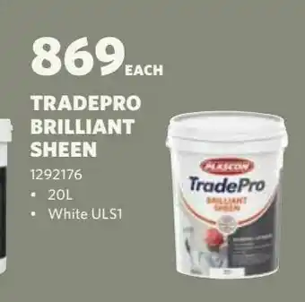 Tradepro brillant sheen