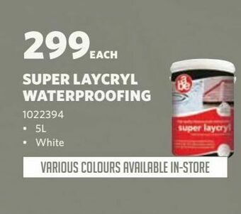 Super laycryl waterproofing