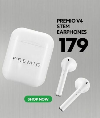 Premio v4 stem earphones