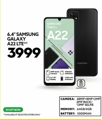 Ackermans 6.4" samsung galaxy a22 lte offer