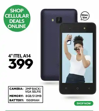 Ackermans 4" itel a14 offer