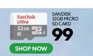 Ackermans sandisk 32gb micro sd card offer