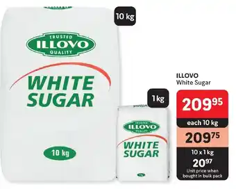 Makro ILLOVO White Sugar 10kg offer