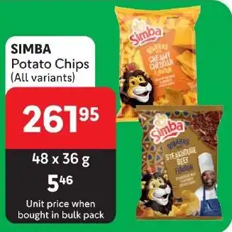 Makro SIMBA Potato Chips (All variants) offer