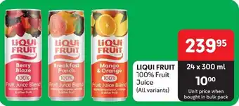 Makro LIQUI FRUIT 100% Fruit Juice (All variants) offer