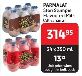 Makro PARMALAT Steri Stumpie Flavoured Milk (All variants) offer