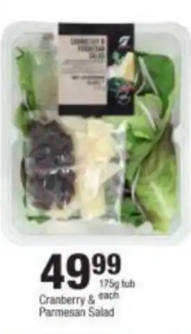 Checkers Cranberry & Parmesan Salad 175g tub offer