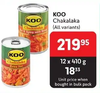 Makro KOO Chakalaka (All variants) offer