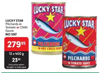 Makro LUCKY STAR Pilchards in Tomato or Chilli Sauce offer