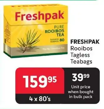 Makro FRESHPAK Rooibos Tagless Teabags offer