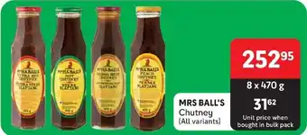 Makro MRS BALL'S Chutney (All variants) offer