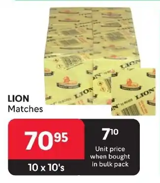 Makro LION Matches offer