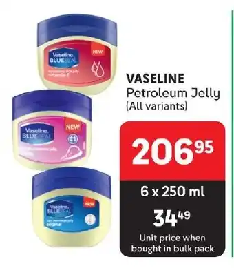 Makro VASELINE Petroleum Jelly (All variants) offer