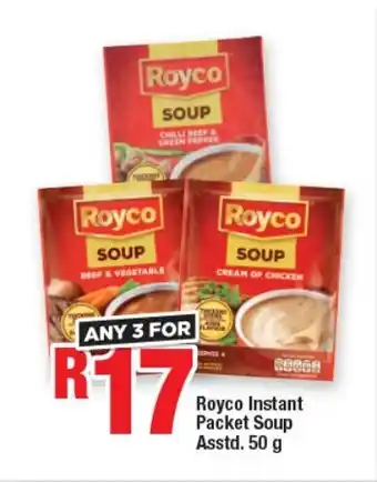 OK Foods Royco Instant Packet Soup Asstd. 50g offer