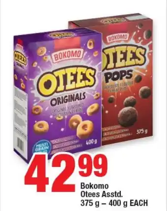 OK Foods Bokomo Otees Asstd. 375g 400g EACH offer