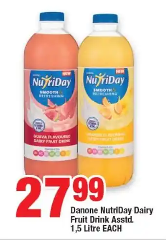 Danone NutriDay Dairy Fruit Drink Asstd. 1,5 Litre EACH