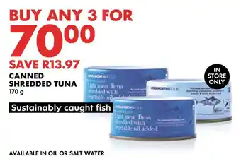 Woolworths CANNED SHREDDED TUNA offer