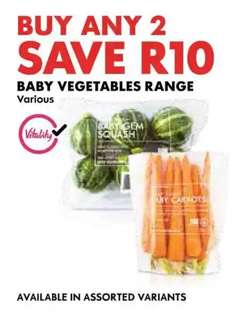 Woolworths BABY VEGETABLES RANGE offer