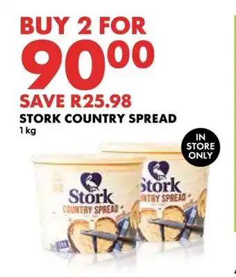 Woolworths STORK COUNTRY SPREAD 1kg offer