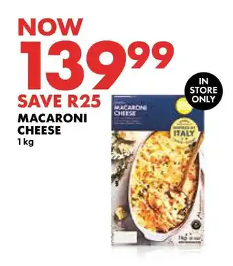Woolworths MACARONI CHEESE 1kg offer