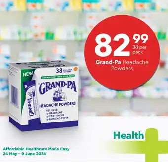 Grand-Pa Headache Powders