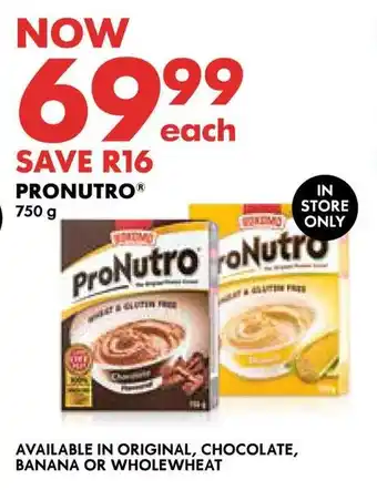 Woolworths PRONUTRO offer