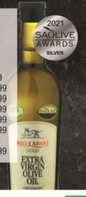 Checkers Rio Largo Extra Virgin Olive Oil 500ml each offer