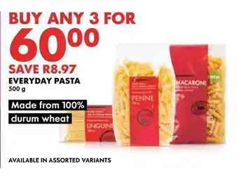 Woolworths EVERYDAY PASTA 500g offer