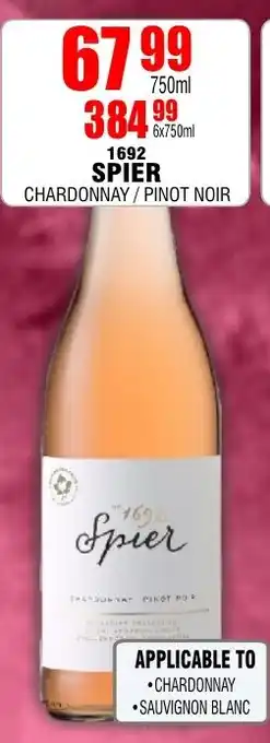Prestons 1692 SPIER CHARDONNAY/ PINOT NOIR offer