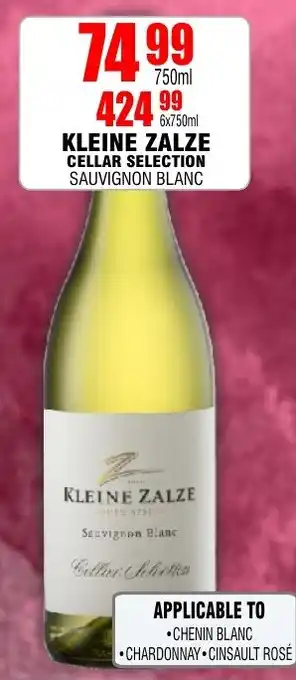 Prestons KLEINE ZALZE CELLAR SELECTION SAUVIGNON BLANC offer