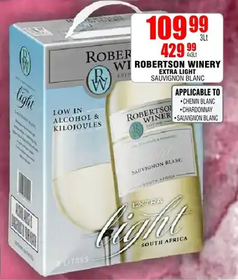 ROBERTSON WINERY EXTRA LIGHT SAUVIGNON BLANC