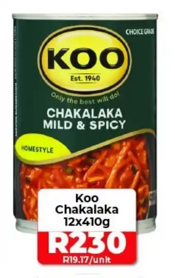 1UP Koo Chakalaka 12x410g offer