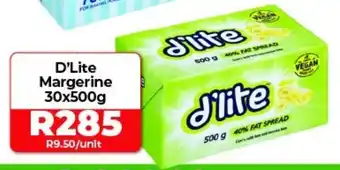 1UP D'Lite Margerine 30x500g offer