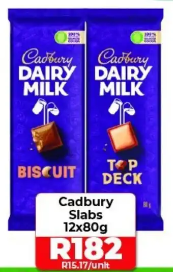 1UP Cadbury Slabs 12x80g offer
