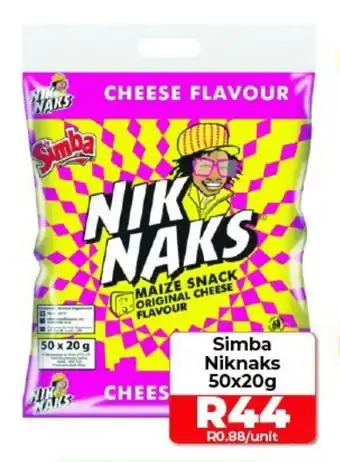 1UP Simba Niknaks 50x20g offer