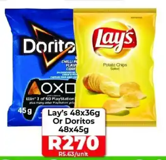 1UP Lay's 48x36g Or Doritos 48x45g offer