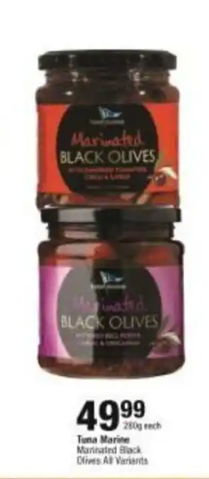 Checkers Tuna Marine Marinated Black Olives All Variants offer